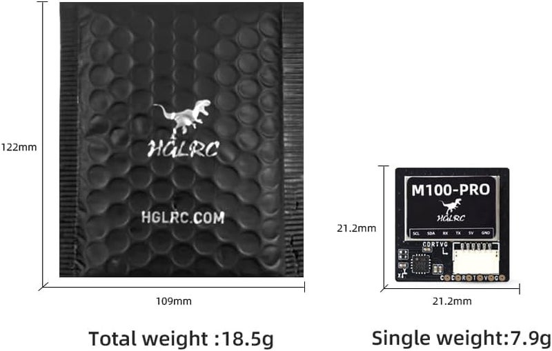 HGLRC M100 Pro GPS QMC5883L Compass, Upgraded 10th Generation Chip Compatible with FPV Fixed-Wing UAV - Image 5